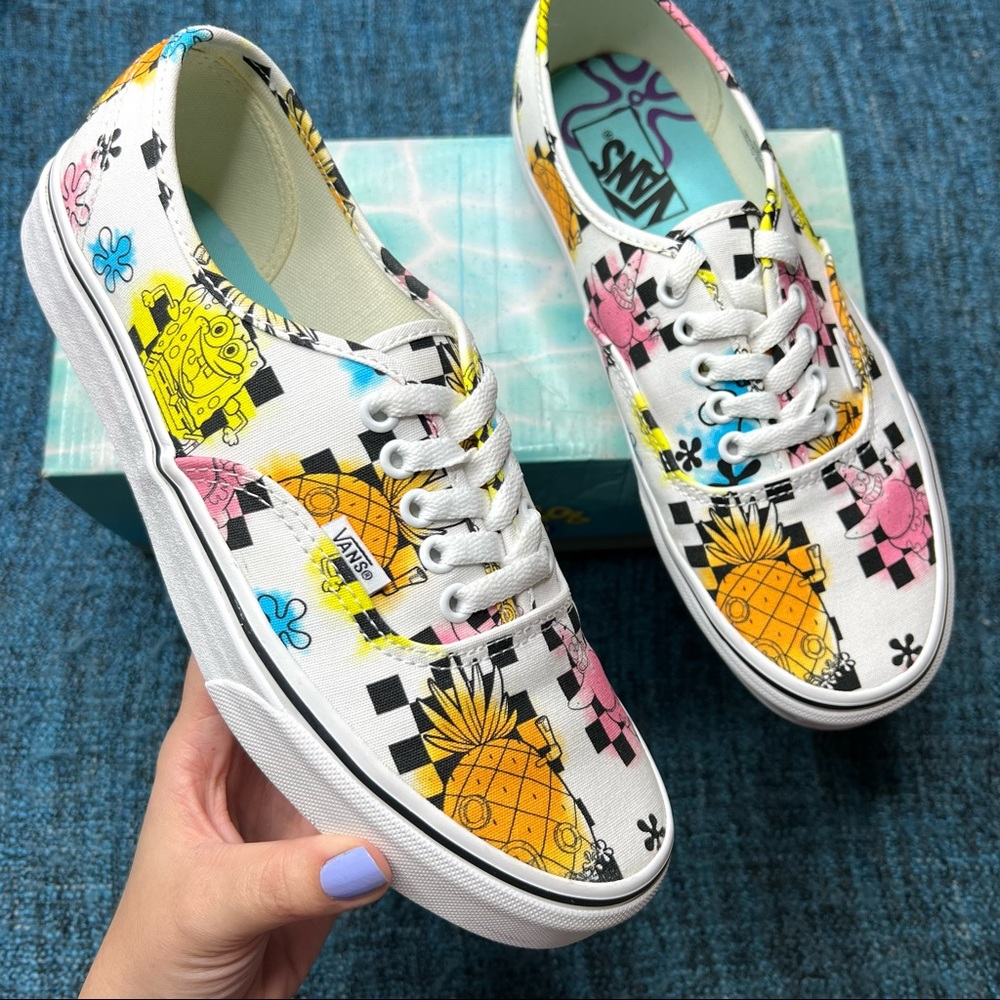 Vans x Spongebob Authentic Airbrush Sneakers Limited Edition Multicolor